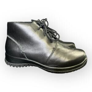 Drew Womens size 8.5 WW Krista Lace Up Leather Comfort Ankle Boots